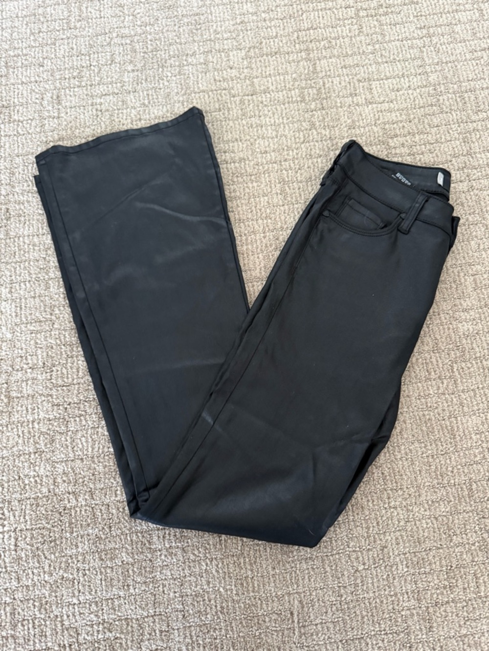 KUT from the Kloth Ana High-Rise Fab Ab Flare-Baby All Over- Coated - Picture 4 of 4